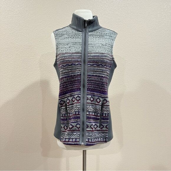 Ruff Hewn Fair Isle Knit Fleece Vest Size Medium - Picture 2 of 12